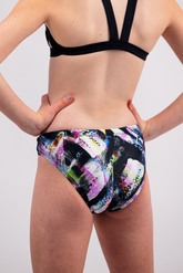 Girls Chlorine Proof Two Piece Swim  Bottom - Don't Mess With Me